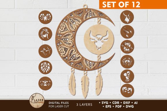 Download Zodiac Dream Catcher Bundle Wall Panels - Premium Bundle