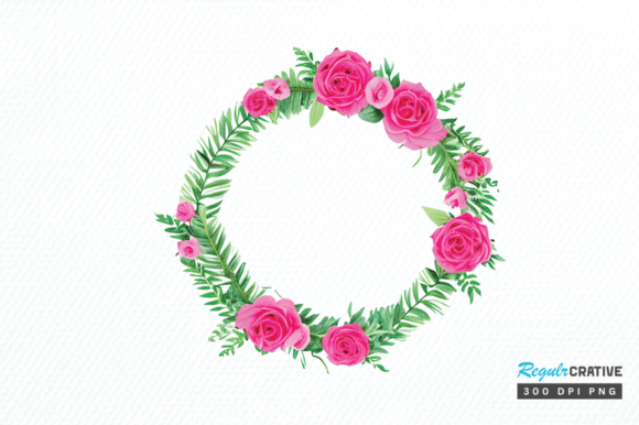 Download Watercolor Flower Round Clipart Png - Premium Bundle