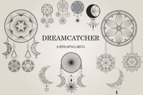 Download Mystical Dreamcatcher Bundle SVG 641 - Dreamcatcher bundle Collection