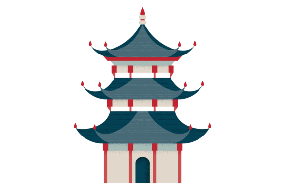 Download Asian Pagoda House. Travel Oriental Cult - Asian Collection